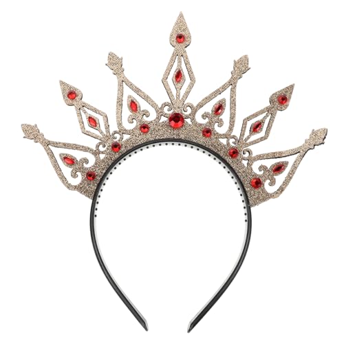 LABRIMP Goldenes Stirnband Damen Haarschmuck Königlich für Hochzeiten Geburtstag Partys Festival Foto Requisite Vielseitig und von LABRIMP