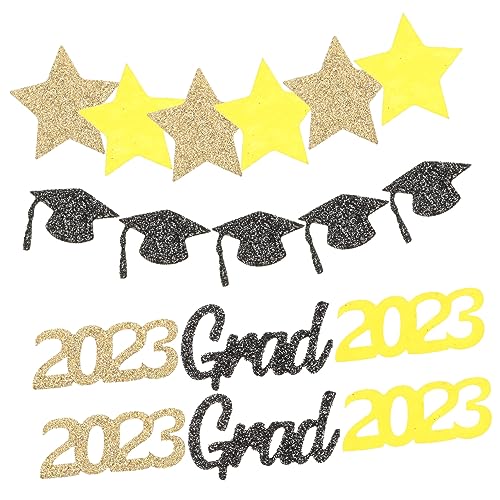 LABRIMP Graduation Dekoration Kreatives Streukonfetti Gewebtem für Feiern Tischdeko und Fotografie für Festlichkeiten und Einladungen von LABRIMP