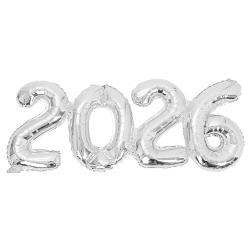 LABRIMP Großer Folienballon mit der Zahl 2026: 37,7 Zoll großer digitaler Silvesterballon für Abschlussdekorationen, Hochzeiten, Valentinstag, Brautpartys LABRIMP Großer Folienballon mit der Zahl 2026: 37,7 Zoll großer digitaler Silvesterballon für Abschlussdekorationen, Hochzeiten, Valentinstag, Brautpartys von LABRIMP