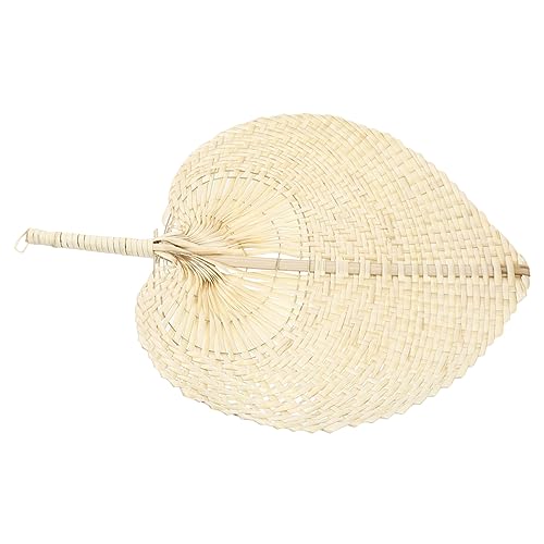 LABRIMP Handgefertigter Natur Fächer aus Palmblatt Tragbarer Woven Fächer für Sommer zur Abkühlung Wanddekoration Gelb LABRIMP Handgefertigter Natur Fächer aus Palmblatt Tragbarer Woven Fächer für Sommer zur Abkühlung Wanddekoration Gelb von LABRIMP