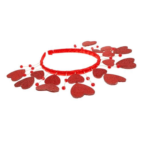 LABRIMP Herz Stirnband für Frauen Dekoratives Haaraccessoire für Valentinstag Hochzeiten und Partys Vielseitig und Perfektes Accessoire für Besondere Anlässe von LABRIMP