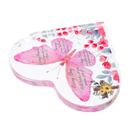 LABRIMP Herzförmige Dekoration Transparentes Desktop Ornament für Romantische Anlässe Perfektes zur Silberhochzeit Hochzeitsgeschenk für Freunde und Familie von LABRIMP
