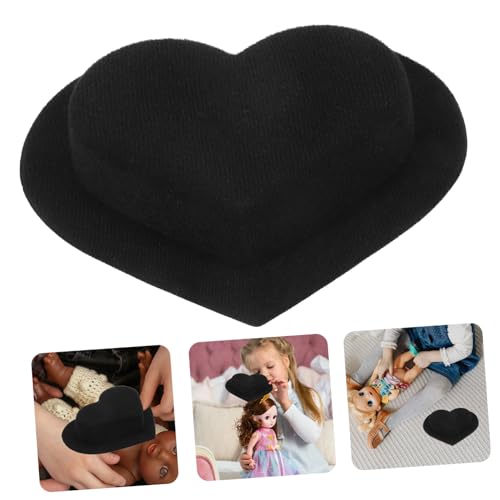 LABRIMP Herzförmiger Mini Hut für Puppen Niedlich und Vielseitig aus Leichtem EVA und Stoff für DIY Geburtstags Festdeko Süße Lolita-stil Puppenhut Zubehör von LABRIMP
