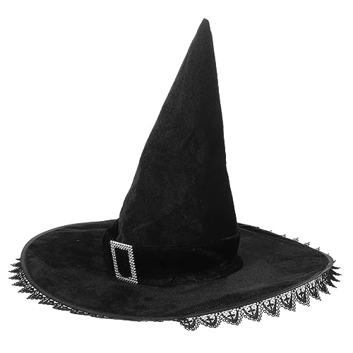 LABRIMP Hexenhut-dekoration Für Halloween Stilvolle Hexenhut-kappe Für Party Und Cosplay von LABRIMP