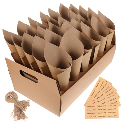 LABRIMP Hochkapazitiver Papierkonenhalter Braun Vielseitige Hochzeitspapierkonen Box für Konfetti Blumen Bonbons Retro-partydeko Selbst Gestaltbare Spitztüten für Feste und Feiern LABRIMP Hochkapazitiver Papierkonenhalter Braun Vielseitige Hochzeitspapierkonen Box für Konfetti Blumen Bonbons Retro-partydeko Selbst Gestaltbare Spitztüten für Feste und Feiern von LABRIMP