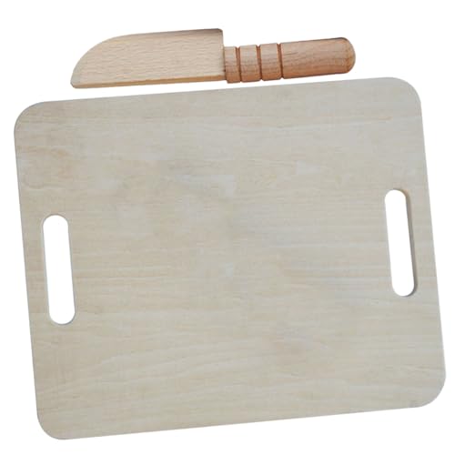 LABRIMP Holzspielzeug Kinderküche mit Teiligem DIY Holzschneidebrett und Kindersicherem Messer Realistisches Küchenspielzeug für Jungen und Mädchen Ab Jahren zum Rollenspiel und Lernen von LABRIMP