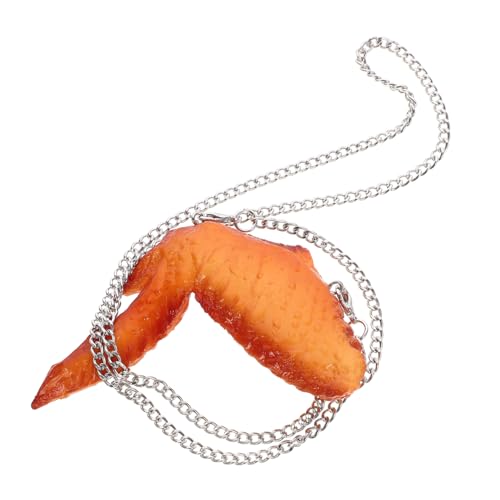 LABRIMP Kreatives Hühnerflügel Accessoire Fried Chicken Wing Pendant für Partys Einzigartige Mode und Ausgefallene Kostüme aus Hochwertigem Gefertigt Leicht und Tragbar LABRIMP Kreatives Hühnerflügel Accessoire Fried Chicken Wing Pendant für Partys Einzigartige Mode und Ausgefallene Kostüme aus Hochwertigem Gefertigt Leicht und Tragbar von LABRIMP