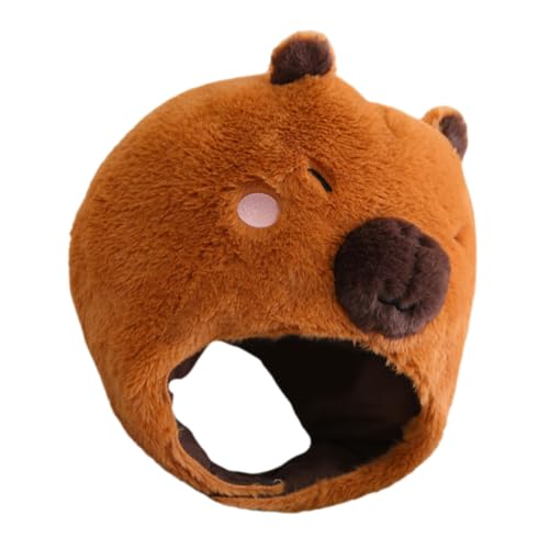LABRIMP Kuscheliger Wasser Schwein Kostümhut aus Plüsch Weiches PP Baumwollmaterial Bequemes Festival Accessoire für Damen und Jugendliche Einfach Anzuziehen Einzigartiges Cosplay von LABRIMP