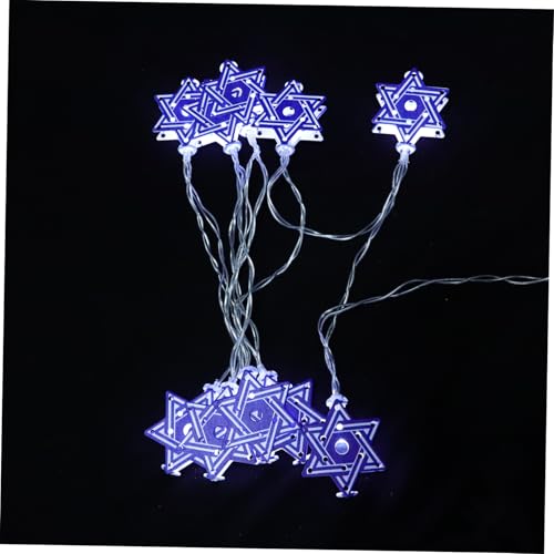 LABRIMP LED Lichterkette Hanukkah mit Davidstern Warmweiße Leds Batteriebetrieben Wetterfest Dekorativ für Jüdische Feste Fenster Tisch Außenbereich und Partybeleuchtung LABRIMP LED Lichterkette Hanukkah mit Davidstern Warmweiße Leds Batteriebetrieben Wetterfest Dekorativ für Jüdische Feste Fenster Tisch Außenbereich und Partybeleuchtung von LABRIMP