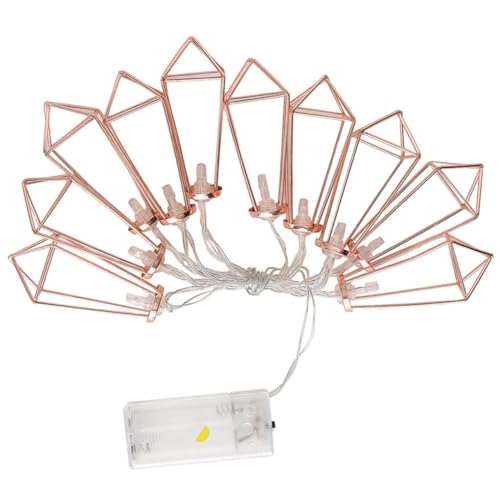 LABRIMP LED Schlafzimmer Lichterkette Gold Dekorative Lichter für Raumdekoration Warmweiß Batteriebetrieben Batterien nicht Enthalten von LABRIMP