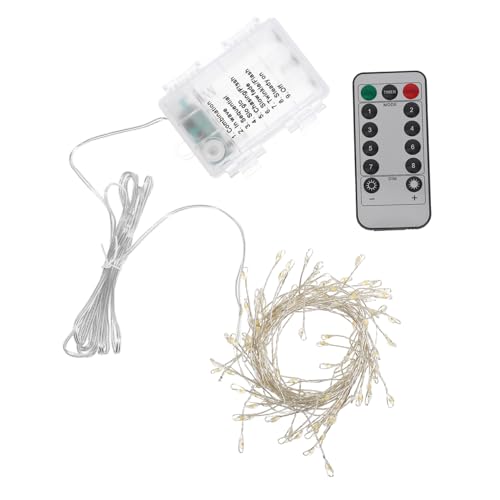 LABRIMP LED Weihnachtslichterkette mit Warmweißen Lichtern Lange Kupferdrahtlichter für Festliche Dekoration für Hochzeiten Partys und Zimmergestaltung Batteriebetrieben Aa nicht Enthalten von LABRIMP