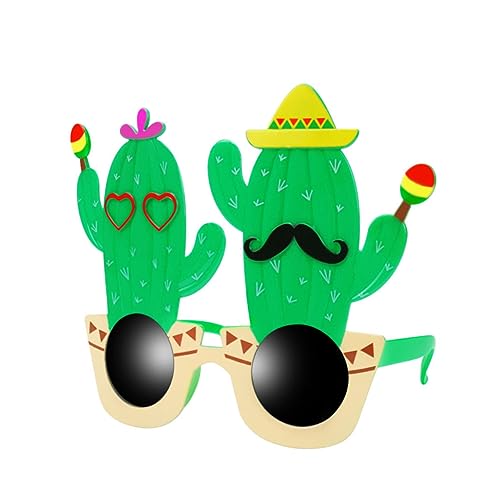 LABRIMP Lustige Kaktus Design Partybrille Mexikanische Themenbrille für Fotos Cosplay und Leichte und Strapazierfähige Kunststoff Requisiten für Partys und Events von LABRIMP