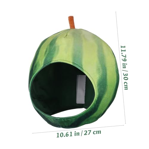LABRIMP Lustiger Wassermelonen Hut Cosplay Kostüm Party Accessoire für Erwachsene Einzigartiger Karneval Kopfschmuck Langlebiges Material für Festivals und Mottofeiern von LABRIMP