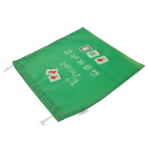 LABRIMP Mahjong Aufbewahrungstasche Kordelzug aus Oxford Praktischer Organizer für Mahjong Spielsteine Leicht und Tragbar für Spieler und Anfänger Grün LABRIMP Mahjong Aufbewahrungstasche Kordelzug aus Oxford Praktischer Organizer für Mahjong Spielsteine Leicht und Tragbar für Spieler und Anfänger Grün von LABRIMP