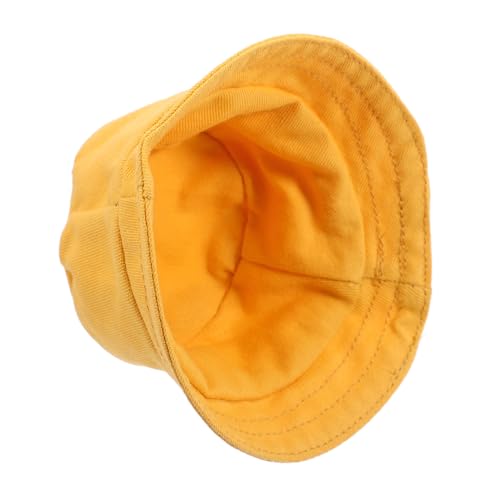 LABRIMP Mini Fischerhut aus Baumwolle für Puppen Dekorativer Leichter Plüsch-minihut Vielseitiges Accessoire für Puppenkleidung und Diy-bastelprojekte Gelb von LABRIMP