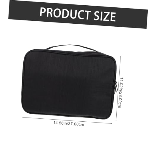 LABRIMP Multilayer Dokumententasche Tragbarer Organizer Große Kapazität Sicherer Aufbewahrungsbeutel Für Reise Büro Zuhause Vielseitige Mappe Für Pässe Zertifikate Und Akten von LABRIMP