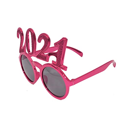 LABRIMP Partybrille Rot mit Glitzer Lustige Neujahrs Partybrille für Silvester Originelle Neujahrs Accessoires für Years Eve Party Supplies und Festliche Feiern LABRIMP Partybrille Rot mit Glitzer Lustige Neujahrs Partybrille für Silvester Originelle Neujahrs Accessoires für Years Eve Party Supplies und Festliche Feiern von LABRIMP