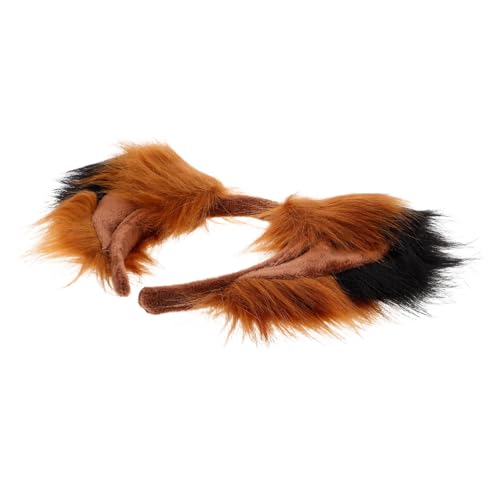 LABRIMP Plüsch Fuchsohren Stirnband Elastisch Verstellbar Niedliches Cosplay Haaraccessoire für Frauen Vielseitig für Party Festival Halloween und Alltag Japanischer Stil Weiches Kopfband von LABRIMP