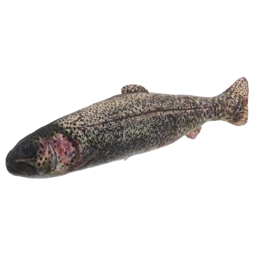 LABRIMP Realistische Fisch Kuschelkissen Weiches Plüschstoff Leicht und Tragbar Niedliches Tierkissen für Schlafzimmer Sofa Reisen Detailgetreues Kuscheliges Fischspielzeug von LABRIMP