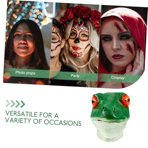 LABRIMP Realistische Latex Froschmaske für Party Foto Requisit Halloween Karneval Kostüm Party Zubehör für Erwachsene und Jugendliche LABRIMP Realistische Latex Froschmaske für Party Foto Requisit Halloween Karneval Kostüm Party Zubehör für Erwachsene und Jugendliche von LABRIMP