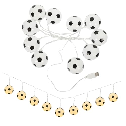 LABRIMP -Fußball-Lichterkette dekorative Außenbeleuchtung für Garten Terrasse Schlafzimmer Festival-Dekoration von LABRIMP