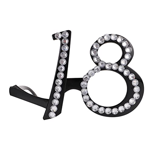 LABRIMP Schwarze Geburtstagsbrille mit Glitzernden Zahlen Leichte PC Sonnenbrille für Partys Einfach zu Tragen als Fotoaccessoire für Erwachsene Langlebig und Komfortabel bei LABRIMP Schwarze Geburtstagsbrille mit Glitzernden Zahlen Leichte PC Sonnenbrille für Partys Einfach zu Tragen als Fotoaccessoire für Erwachsene Langlebig und Komfortabel bei von LABRIMP