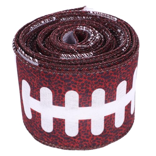 LABRIMP Sportliches Geschenkband mit Football Breit Yards Dekoband Flexibel und Leicht für Schleifenherstellung Geschenkverpackung und Diy Dekorationen LABRIMP Sportliches Geschenkband mit Football Breit Yards Dekoband Flexibel und Leicht für Schleifenherstellung Geschenkverpackung und Diy Dekorationen von LABRIMP