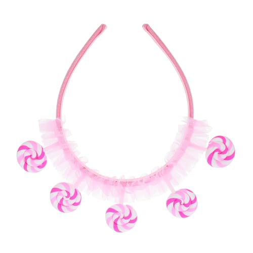 LABRIMP Stirnband Lutscher Design Niedliches Cartoon Haaraccessoire für Mädchen Vielseitiges Party Haarband für Alltag und Fotoshootings Sicherer Bequemer Kopfschmuck von LABRIMP