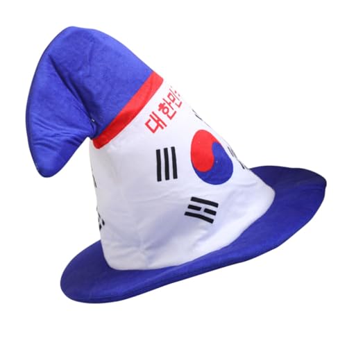 LABRIMP Südkorea Flaggenhut Plüschspitzhut Party Kostüm Kopfbedeckung Unisex für Karneval Cosplay Fotorequisite Leichter Strapazierfähiger Partyhut für Erwachsene und Jugendliche LABRIMP Südkorea Flaggenhut Plüschspitzhut Party Kostüm Kopfbedeckung Unisex für Karneval Cosplay Fotorequisite Leichter Strapazierfähiger Partyhut für Erwachsene und Jugendliche von LABRIMP