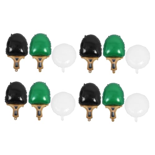 LABRIMP Teiliges Tischtennis Ballon Dekorationen Grün Schwarze Folien Schläger Weiße Tischtennisbälle Sportliches Partyzubehör für Jungen Geburtstage Shower Wettkämpfe Vielseitig LABRIMP Teiliges Tischtennis Ballon Dekorationen Grün Schwarze Folien Schläger Weiße Tischtennisbälle Sportliches Partyzubehör für Jungen Geburtstage Shower Wettkämpfe Vielseitig von LABRIMP