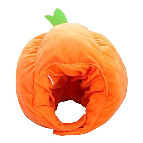 LABRIMP Verstellbarer Halloween Kürbis Kostüm Hut Orange Party Kopfbedeckung für Erwachsene Weiches Material für Karneval Tanzaufführung und Rollenspiel von LABRIMP