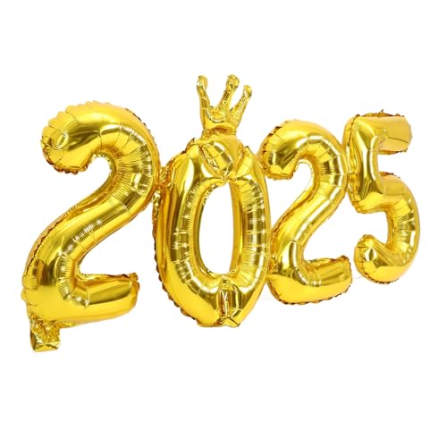 LABRIMP Zahlenballon mit Krone Gold Folienballon für Neujahr Silvester Partydeko Nahtlos Integriertes Design Vielseitig für Geburtstags Jubiläumsfeiern Auffällige Dekoration LABRIMP Zahlenballon mit Krone Gold Folienballon für Neujahr Silvester Partydeko Nahtlos Integriertes Design Vielseitig für Geburtstags Jubiläumsfeiern Auffällige Dekoration von LABRIMP