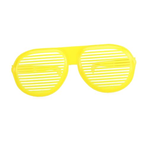 LABRIMP lustige Brille Blendschutzbrillen stilvolle Brille gelbe Brille trendige Brille faschingsbrille karnevalsbrille Gläser übergroße Brille Shutter-Brille Brillengestelle von LABRIMP