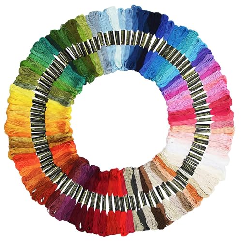 LABUYI 100 Farben Stickgarn Set, 5m, Polyester LABUYI 100 Farben Stickgarn Set, 5m, Polyester von LABUYI