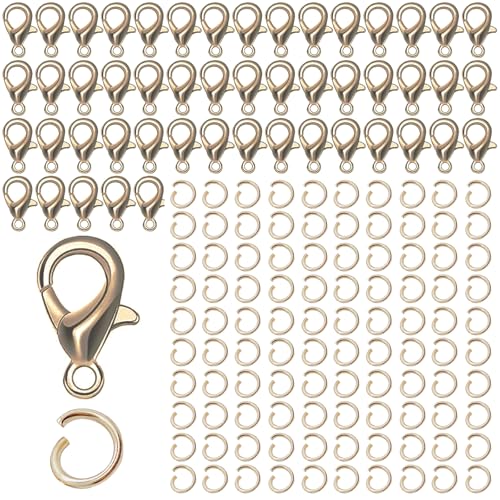 50 Stück Kettenverschluss,Armband Verschluss,Verschlüsse für Armbänder,Ketten Verschlüsse,Verschluss Kette,Schmuck Verschlüsse,Schmuckverschlüsse,mit 100 Biegeringe,für Schmuckherstellung,Bronze 50 Stück Kettenverschluss,Armband Verschluss,Verschlüsse für Armbänder,Ketten Verschlüsse,Verschluss Kette,Schmuck Verschlüsse,Schmuckverschlüsse,mit 100 Biegeringe,für Schmuckherstellung,Bronze von LABUYI
