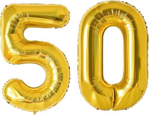LAC Luftballon 50 Geburtstag Frau Deko - Helium Luftballons Zahlen Gold - Geburtstagsdeko 50 Jahre Mann - Party Ballons Jubiläum LAC Luftballon 50 Geburtstag Frau Deko - Helium Luftballons Zahlen Gold - Geburtstagsdeko 50 Jahre Mann - Party Ballons Jubiläum von LAC EVERYTHING EVERYWHERE