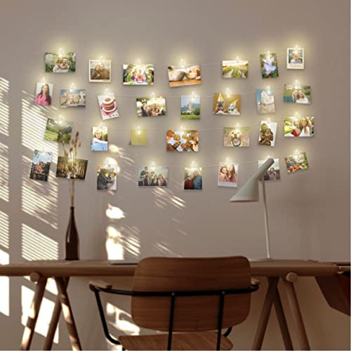 LAC Lichterkette mit Klammern für Fotos 5m 50 LED - 30 Fotoclips Lichterkette Batterien Innen - Fotolichterketten für Teenager Zimmer Deko LAC Lichterkette mit Klammern für Fotos 5m 50 LED - 30 Fotoclips Lichterkette Batterien Innen - Fotolichterketten für Teenager Zimmer Deko von LAC FUTURE