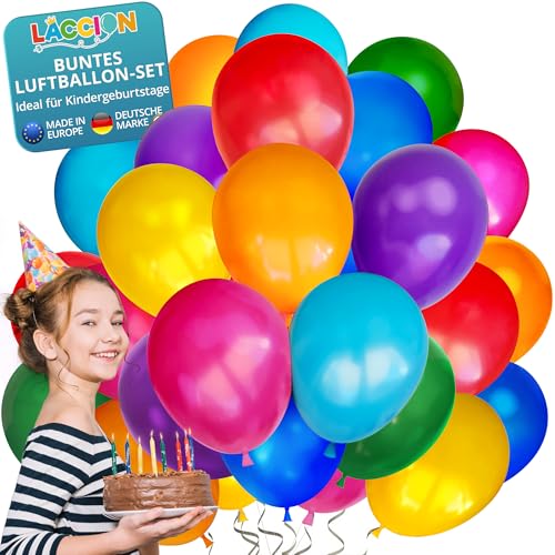 Luftballons Geburtstag 50 Stück - 100% Made in EU aus biologisch abbaubaren Kautschuklatex - Luftballons Helium geeignet, Luftballons bunt, Helium Ballons Set, bunte Luftballon, Ballons Geburtstag Luftballons Geburtstag 50 Stück - 100% Made in EU aus biologisch abbaubaren Kautschuklatex - Luftballons Helium geeignet, Luftballons bunt, Helium Ballons Set, bunte Luftballon, Ballons Geburtstag von LACCION