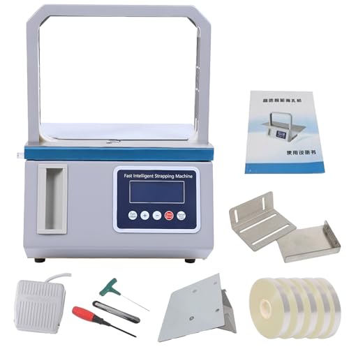 LADECNERHT 260-W-Automatische Umreifungsmaschine, Bindewerkzeug, Halbautomatische Bündelmaschine, Kleine Supermarkt-Gemüseverpackungsmaschine Für Den Täglichen Bedarf Und Banknoten LADECNERHT 260-W-Automatische Umreifungsmaschine, Bindewerkzeug, Halbautomatische Bündelmaschine, Kleine Supermarkt-Gemüseverpackungsmaschine Für Den Täglichen Bedarf Und Banknoten von LADECNERHT