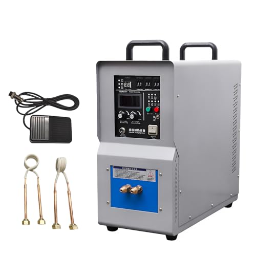 LADECNERHT Hochfrequenz-Induktionsheizgerät, 15 Kw, 220 V, Klein-Induktionsheizgerät Zum Abschrecken, 40 °c Bis 2000 °c, Glühen, Schmelzen, Schmieden Und Schweißen von LADECNERHT