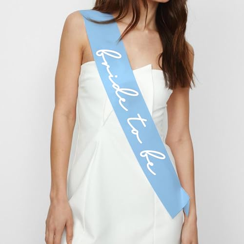 LADY&HOME Blaue Schärpe für zukünftige Braut, Junggesellinnenabschied, Bachzubehör, Brautparty-Geschenk, etwas blaues Geschenk für zukünftige Braut LADY&HOME Blaue Schärpe für zukünftige Braut, Junggesellinnenabschied, Bachzubehör, Brautparty-Geschenk, etwas blaues Geschenk für zukünftige Braut von LADY&HOME