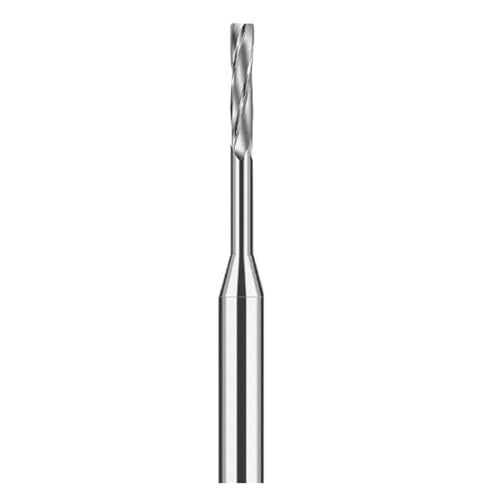 1 stück,0mm Bis,09mm Hartmetall-Maschinenreibahle Spiralflöte Hochpräzise Toleranz Spannen Metallschneider CNC,02,04,06 3MM Schaft(Uncoated1.04xD3x50L) von LAERNPU