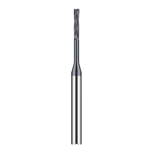 1 stück 0,6mm Bis,39mm Intervall,01 Hartmetall Maschine Reibahle Spirale Flöte 3mm Schaft Toleranz Chucking Metall Cutter CNC(1.21x5xD3x50L) von LAERNPU