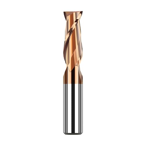 1 stück HRC55 Hartmetall-schaftfräser 1-20mm 2 Flöten Metallfräser Schneidwerkzeug CNC Bearbeitungsbeschichtung Flachschaftfräser(D2.5xD4x50L) von LAERNPU
