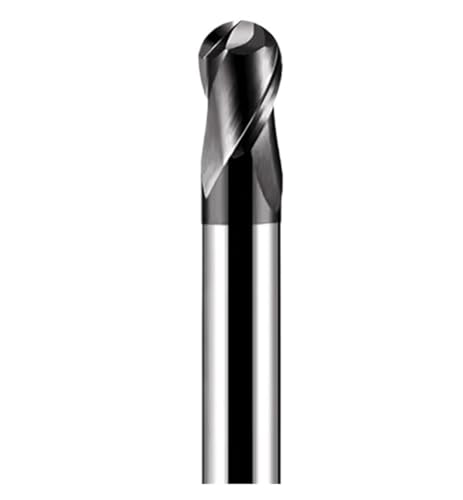 1 stück HRC55 Kugelkopffräser 2 Flöte R0.5-R10 1-20mm Legierung Hartmetall Fräser Beschichtung CNC Bearbeitungs Wolfram Stahl Werkzeuge(R3x30xD6x100) von LAERNPU