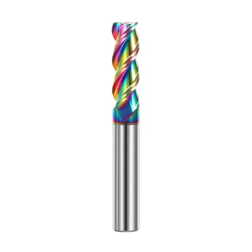 1 stück HRC58 Schaftfräser Aluminium 3F Fräser 1-20 Holz Kupfer Kunststoff Schneiden CNC Metall Stahl Bearbeitungswerkzeuge(10x40x10x100) von LAERNPU