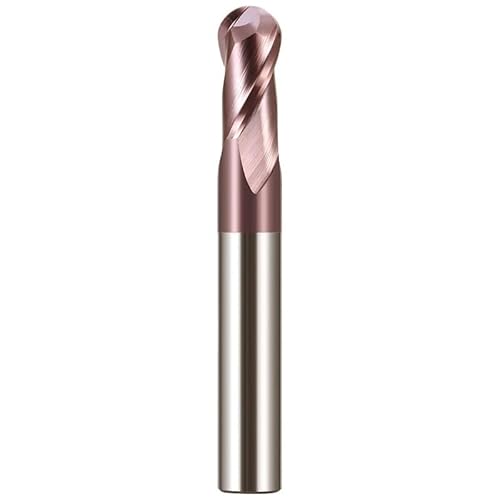 1 stück Kugelkopffräser HRC62 Hartmetallfräser CNC-Fräser R0.5-R10mm 2 Flöte Hartmetall-Schlitzbohrer(R4x35x8x100) von LAERNPU