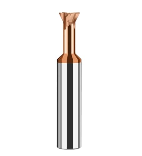 1pc Hartmetall-Schwalbenschwanzfräser 45 60 75 ° CNC-Werkzeuge Metallbearbeitung Wolframstahl-Schaftfräser Fasenfräser(45 degree,Coated D10x60L) von LAERNPU