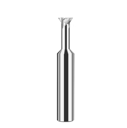 1pc Hartmetall-Schwalbenschwanzfräser 45 60 75 ° CNC-Werkzeuge Metallbearbeitung Wolframstahl-Schaftfräser Fasenfräser(60 degree,UncoatedD7x60L) von LAERNPU