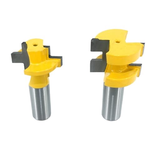 2 stücke 12MM 1/2 zoll Schaft T-Slot Quadratischen Zahn Fräser Carving Router Bits for Holz werkzeug Holzbearbeitung(12mm Shank) von LAERNPU